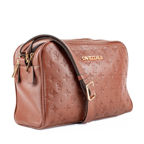 Bolsa de Couro Cavezzale Floter Monograma Camel 102959