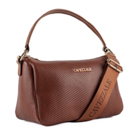 Bolsa de Couro Cavezzale Soft Alça Grifada Trufa 103843