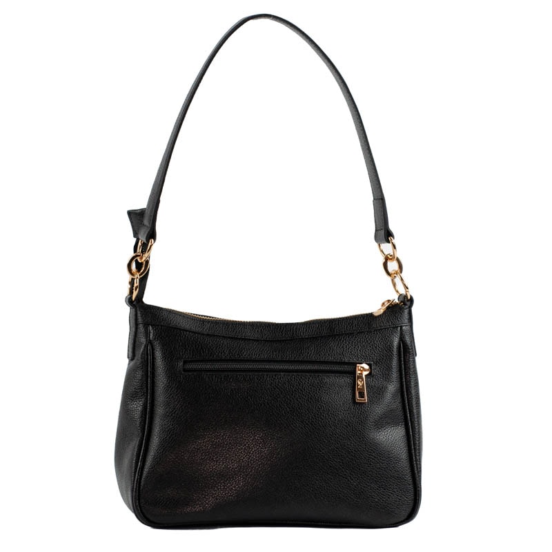 Bolsa Hobo Média Couro Soft Cavezzale Preto 105328