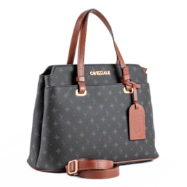 Bolsa Personnalite Cavezzale Preto/Conhaque 103339
