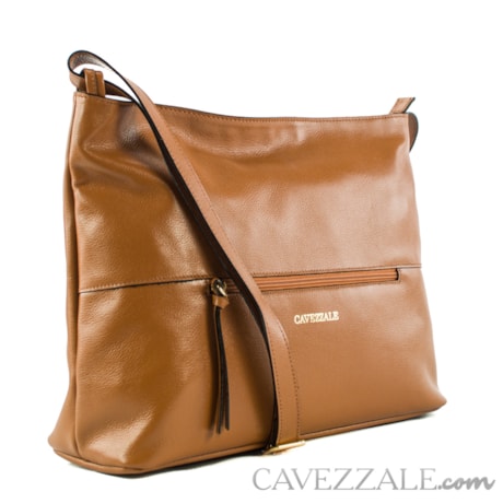 Bolsa Tiracolo de Couro Cavezzale Berlim Mel 103129