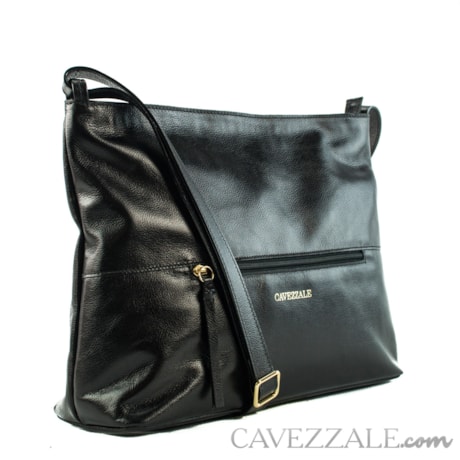 Bolsa Tiracolo de Couro Cavezzale Berlim Preto 103129
