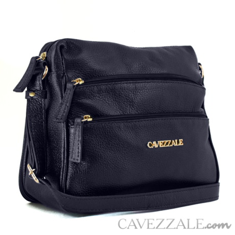 Bolsa Tiracolo de Couro Feminina Cavezzale Azul 099607