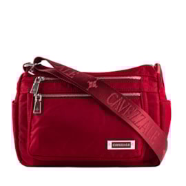 Bolsa Tiracolo de Nylon Cavezzale Vermelho 103562