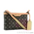 Bolsa Tiracolo Feminina Personnalite Cavezzale Monograma Chocolate/Camel 102743