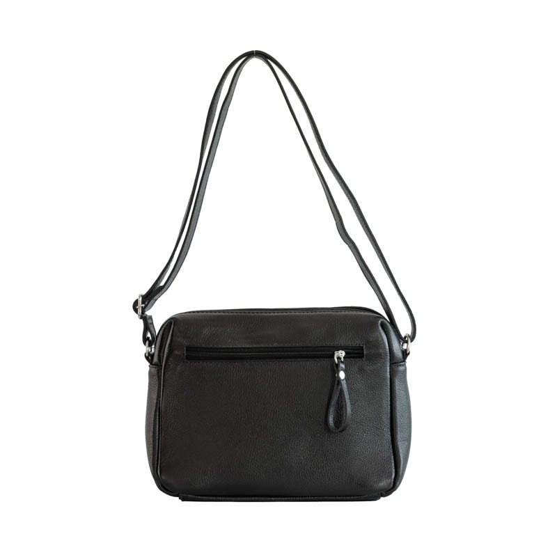 Bolsa Tiracolo Média Couro Cavezzale Preto 103482
