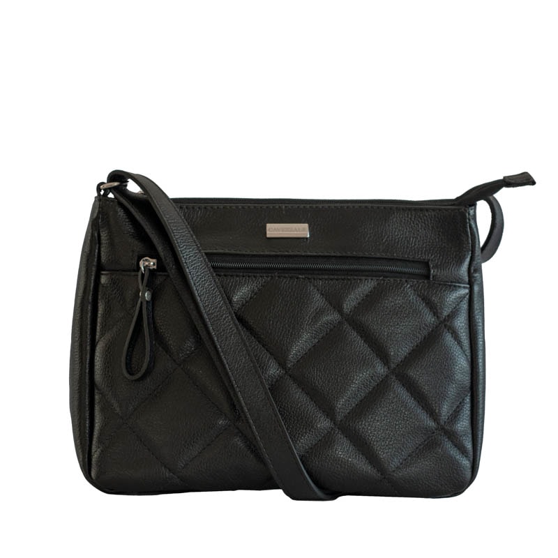 Bolsa Tiracolo Média Couro Cavezzale Preto 103484