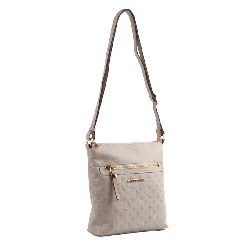 Bolsa Tiracolo Média de Couro Monograma Cavezzale Crepe 105043