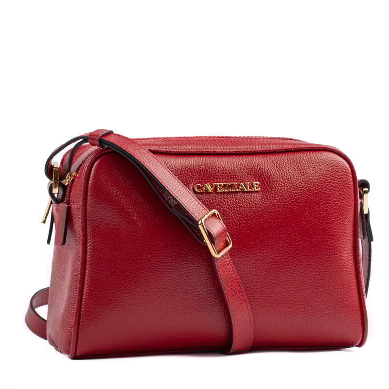 Bolsa Tiracolo Média de Couro Floter Cavezzale Cereja 105052