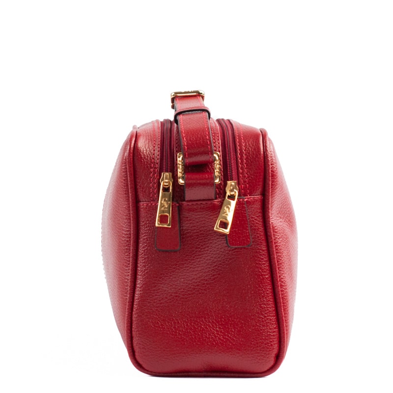 Bolsa Tiracolo Média de Couro Floter Cavezzale Cereja 105052