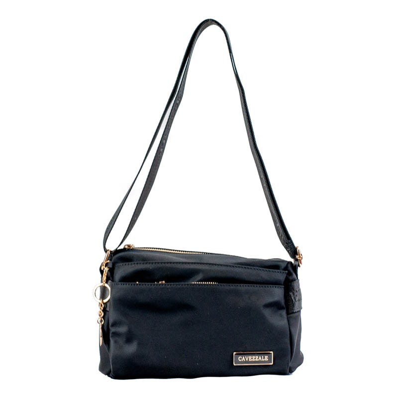 Bolsa Tiracolo Média de Nylon Cavezzale Bege 105688