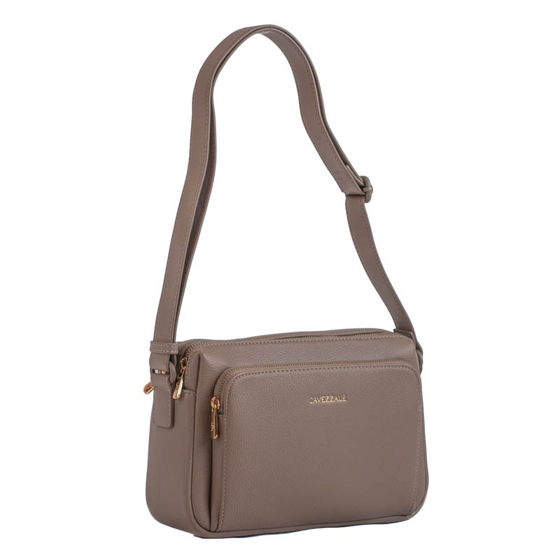 Bolsa Tiracolo Média Feminina Cavezzale Bege 105539
