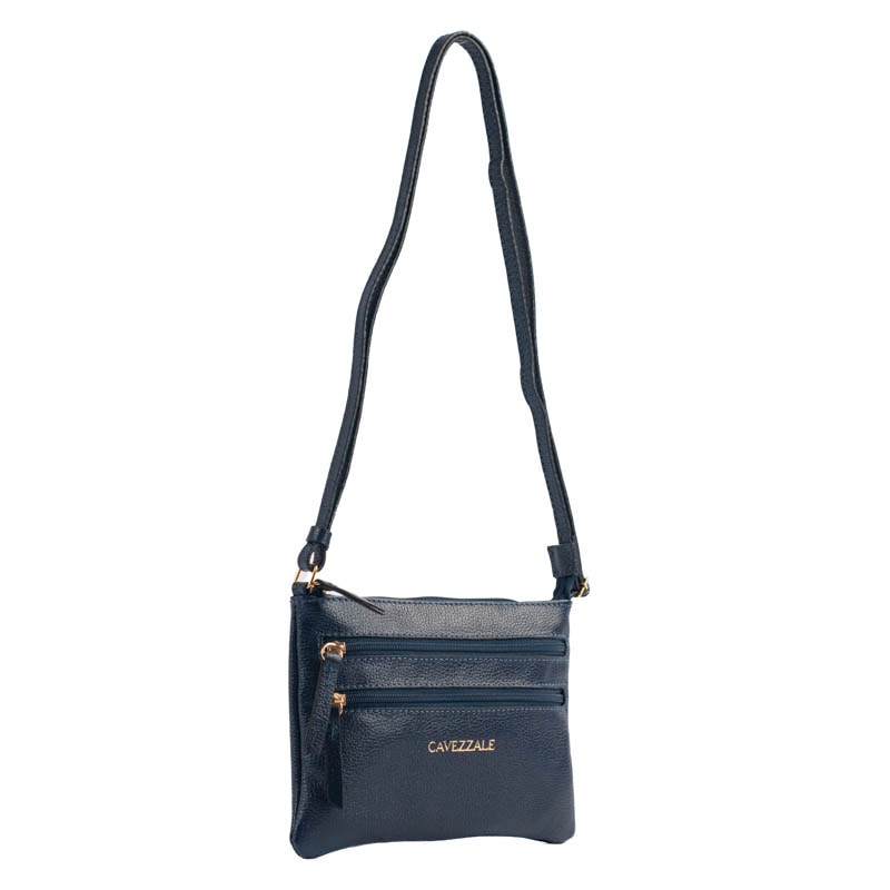 Bolsa Tiracolo Pequena Couro Cavezzale Marinho 100971