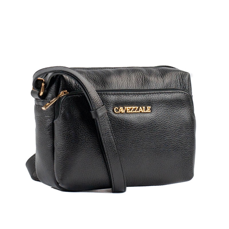 Bolsa Tiracolo Pequena Couro Floater Cavezzale Preto 105318