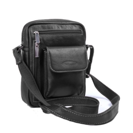 Bolsa Transversal Couro Cavezzale Preto 055984