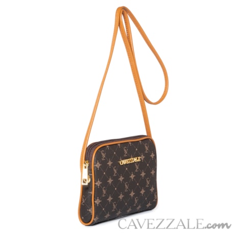 Bolsa Transversal Personnalite Cavezzale Monograma Chocolate/caramelo 102746
