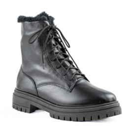 Bota Cano Curto Couro Cavezzale Slim Fly Preto 103946