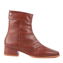 Bota Cano Curto Couro Cavezzale Veneto Conhaque 103857