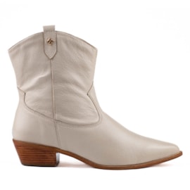 Bota de Couro Cavezzale Napa Off White 103811