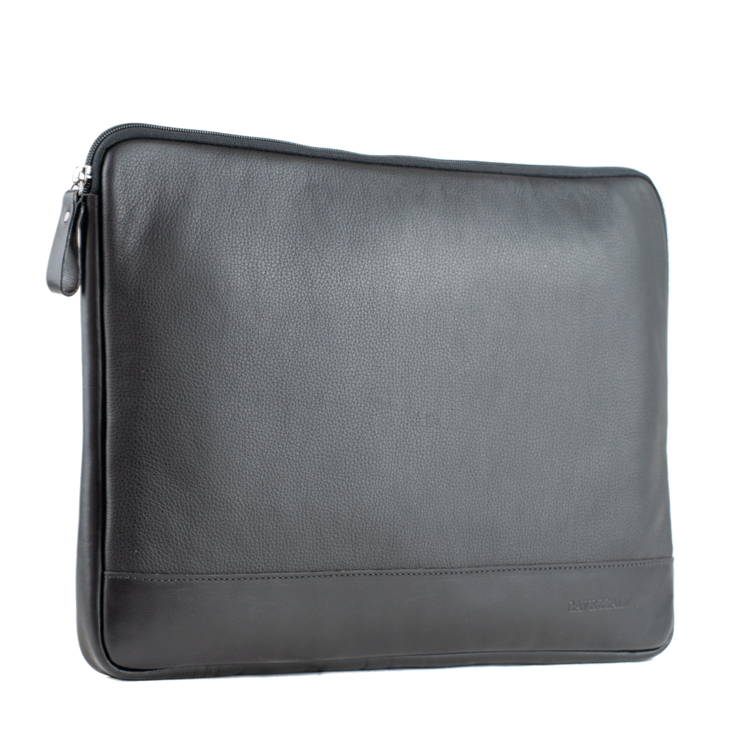 Capa Notebook Couro Cavezzale Bufalo Preto 103493