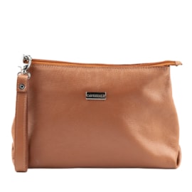 Carteira Cluth Couro Cavezzale Bolonha Camel 103684