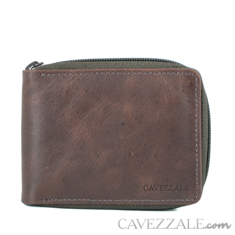 Carteira De Couro Masculina Grande Cavezzale Café 056133