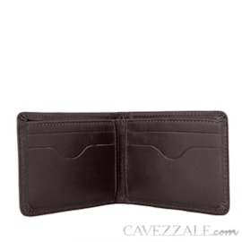 Carteira de Couro Masculina Média Medalha São Bento Café 102382