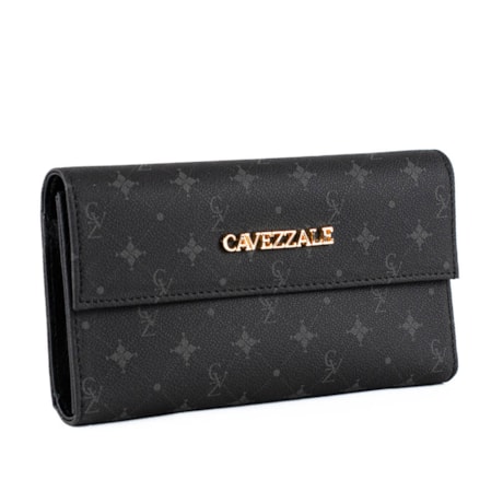 Carteira Feminina Personnalite Cavezzale Monograma Preto 102749