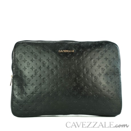 Estojo Para Notebook Couro Cavezzale Floter Monograma Preto 102961