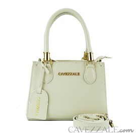 Mini Bag de Couro Feminina Cavezzale Flay Slim Off White 102713