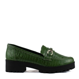 Mocassim de Couro Cavezzale Olive 103803