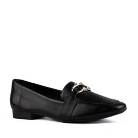 Mocassim de Couro Cavezzale Veneto Preto 103806