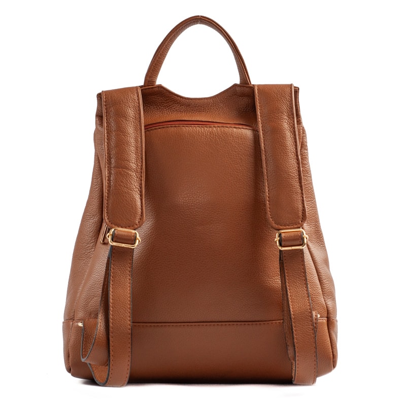 Mochila de Couro Antifurto Cavezzale Floter Caramelo 103581