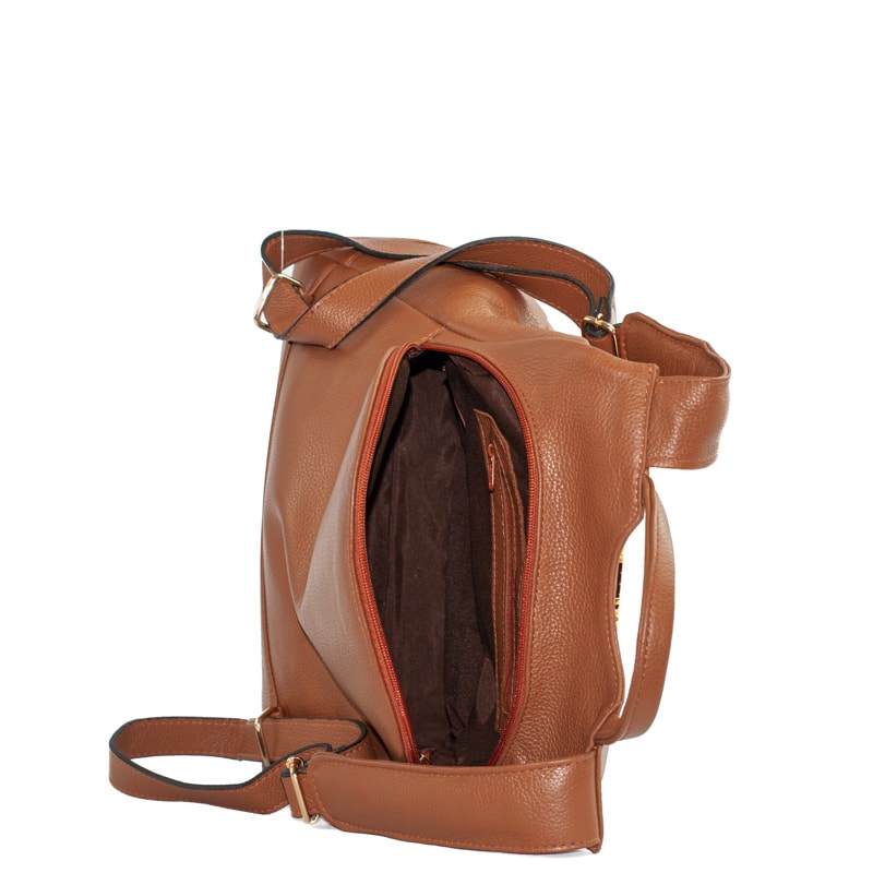 Mochila de Couro Antifurto Cavezzale Floter Caramelo 103581