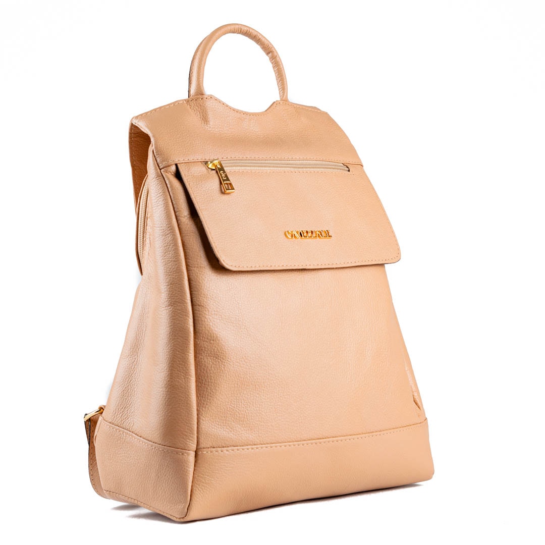 ｚｚｚ Mochila de Couro Antifurto Cavezzale Floter Nude 103581