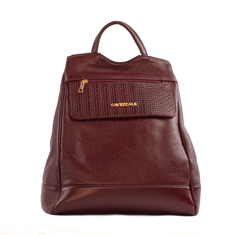 Mochila de Couro Antifurto Cavezzale Floter Vermelho 105062