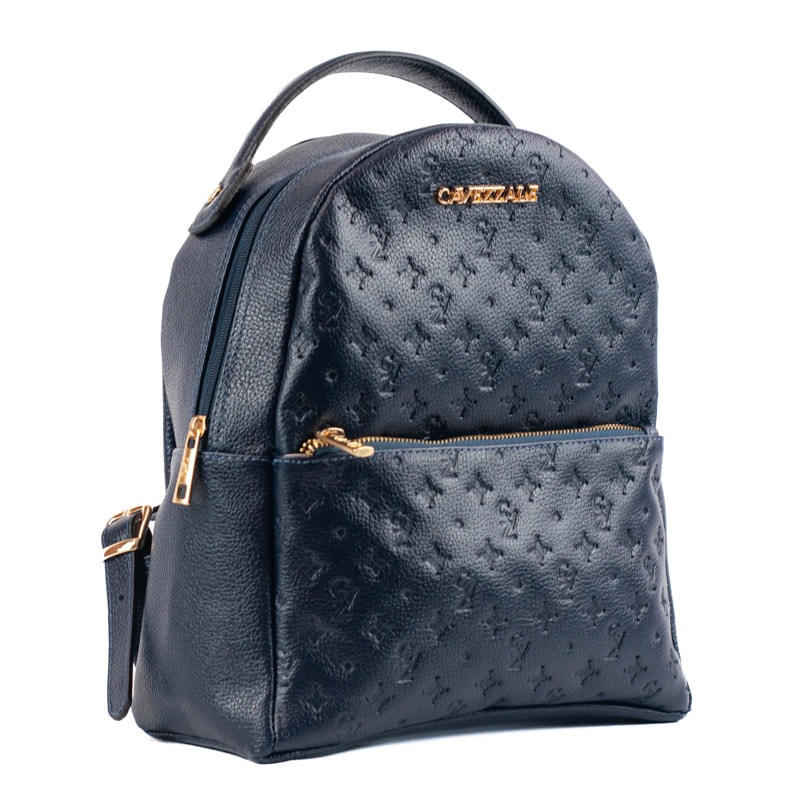 Mochila de Couro Cavezzale Floter Monograma Marinho 105046