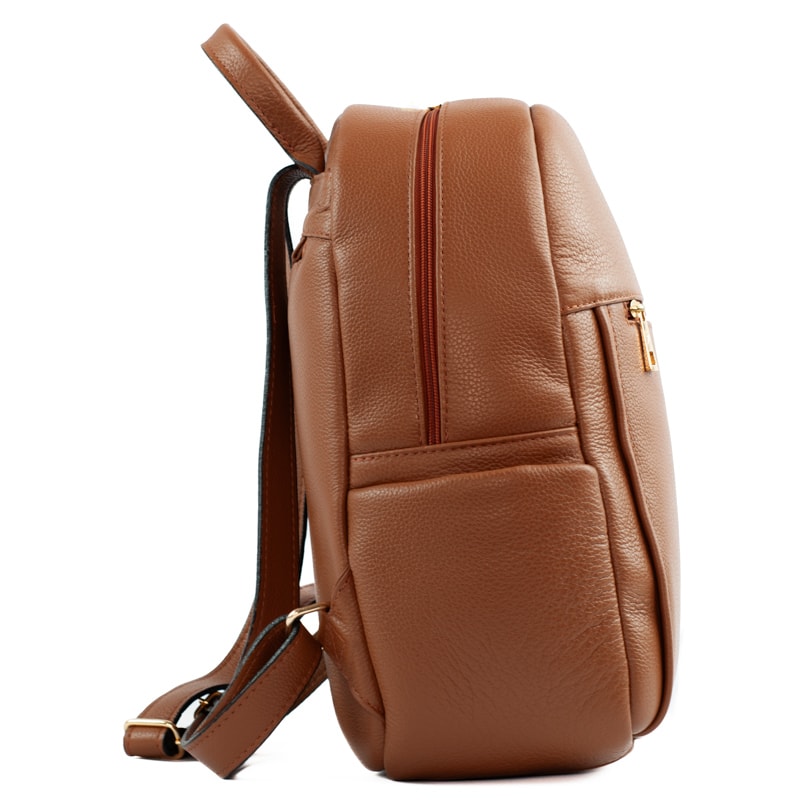 Mochila de Couro Soft Cavezzale Caramelo 105056