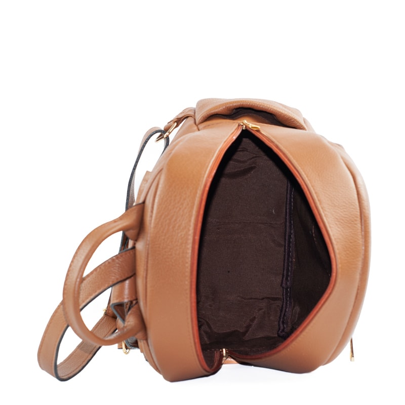 Mochila de Couro Soft Cavezzale Caramelo 105056