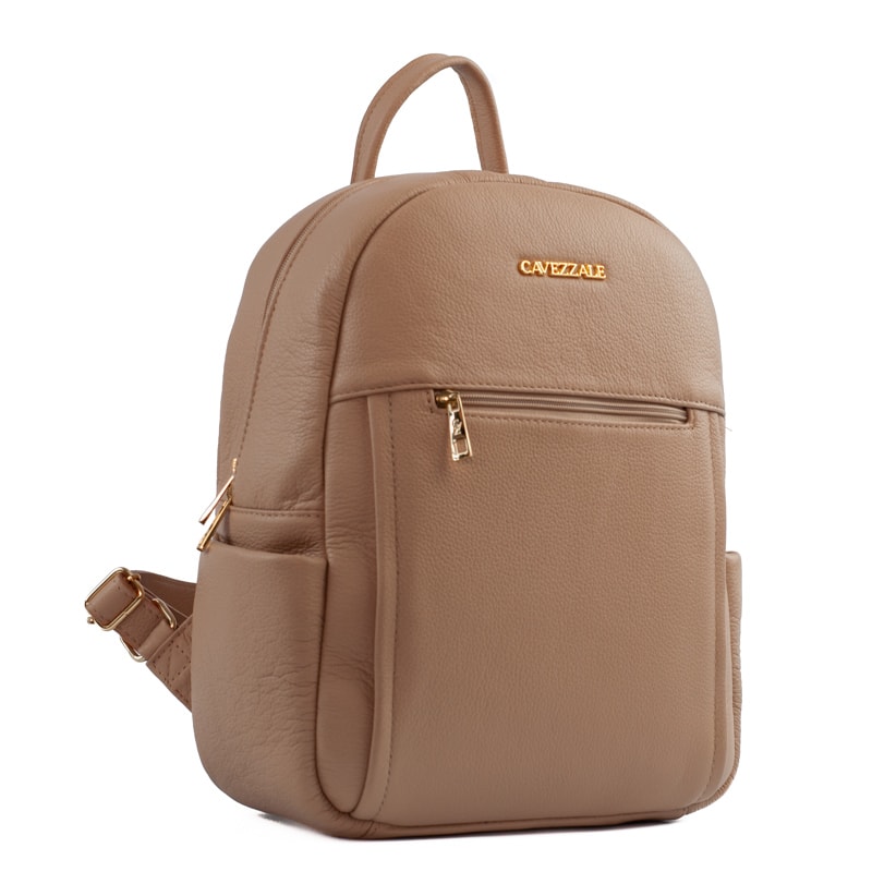 Mochila de Couro Soft Cavezzale Nude 105056