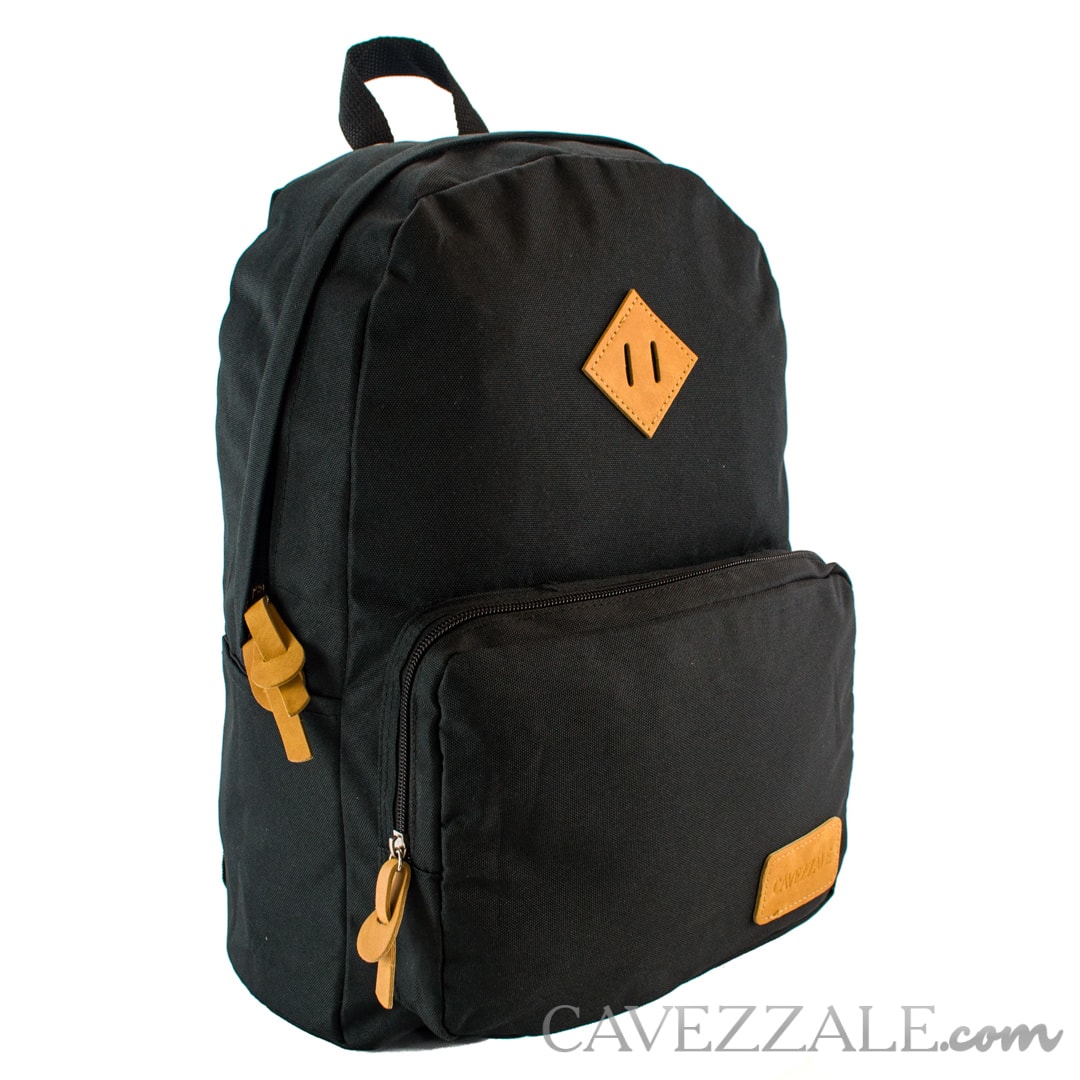 Mochila Escolar Cavezzale Preto de Poliéster 101233 - Cavezzale