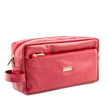 Necessaire de Couro Feminina Cavezzale Vermelho 103695