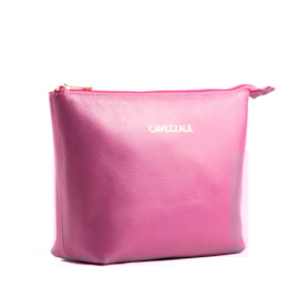Necessaire de Couro Pequena Cavezzale Roma Pink 102760