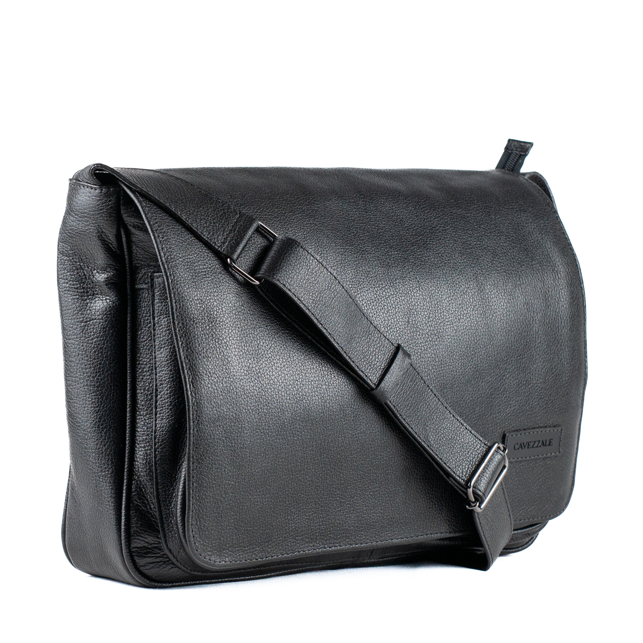 きゃろ  Pasta Tiracolo Satchel Couro Cavezzale Preto 053608