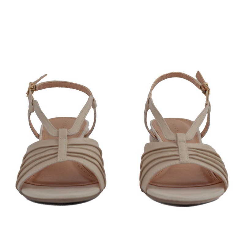 Sandália de Couro Cavezzale Veneto Off White 105421