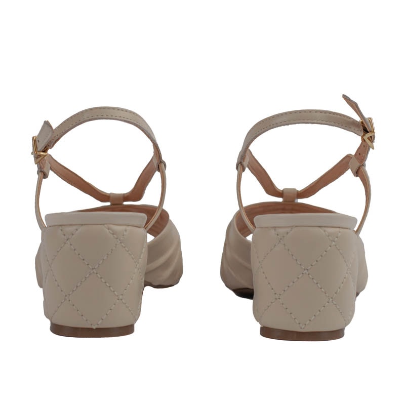 Sandália de Couro Cavezzale Veneto Off White 105421