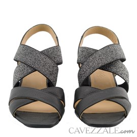 Sandália de Couro Preto Cavezzale Premium 0101441