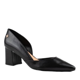 Scarpin de Couro Cavezzale Veneto Preto 103835