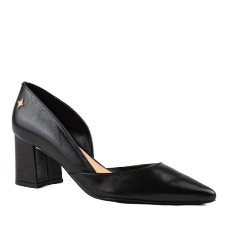 Scarpin de Couro Cavezzale Veneto Preto 103835
