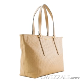 Shopping Bag de Couro Feminina Cavezzale Tresse Nude 102736